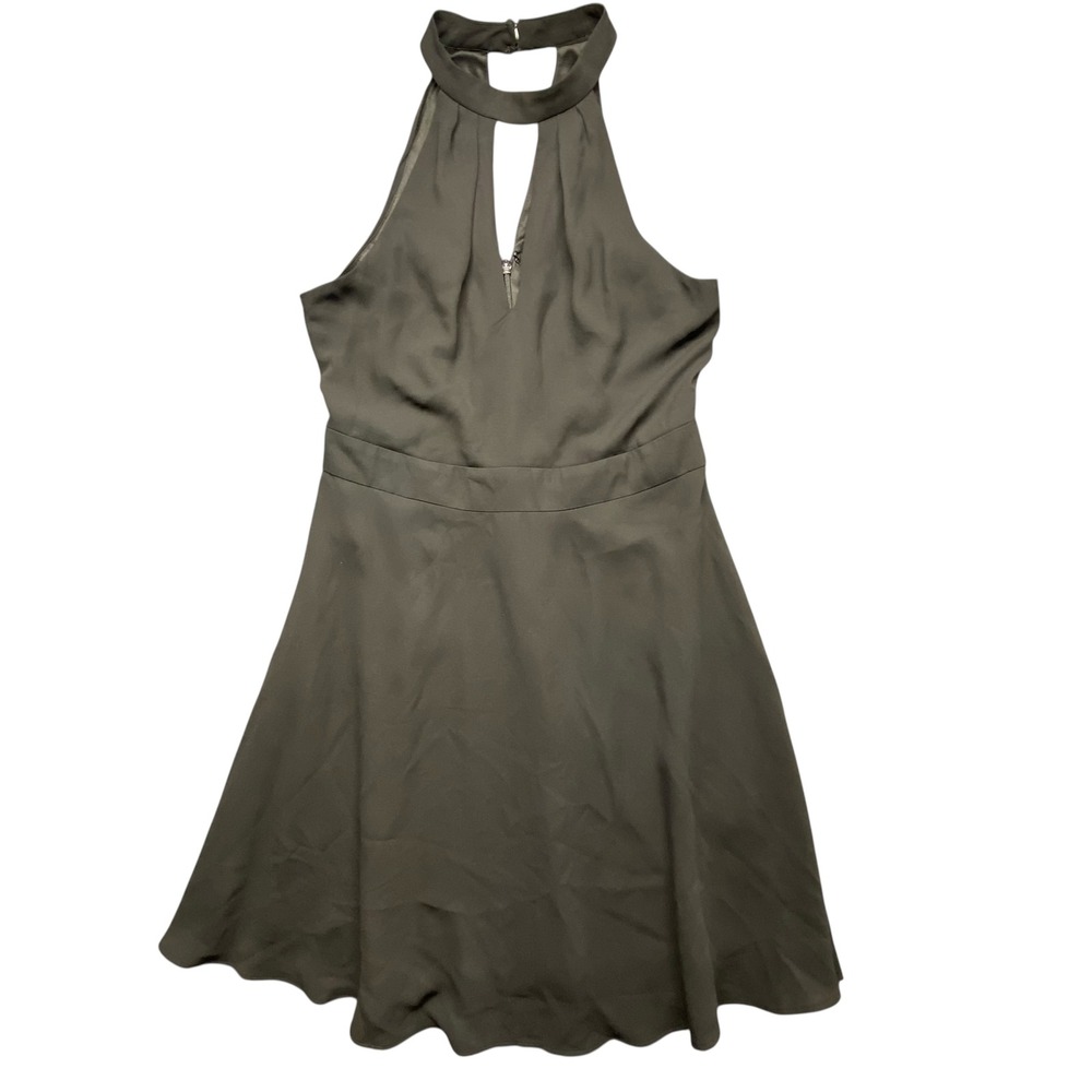 EXPRESS Black Sleeveless Halter Keyhole A Line Dress Size 2